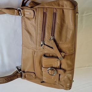 Stone Mountain Soft Leather Tan Handbag